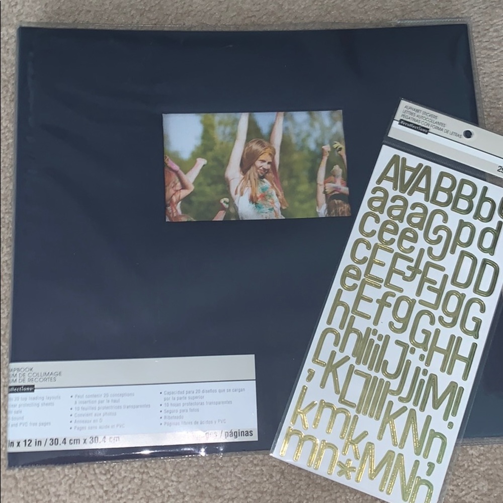 scrapbook w/ stickers